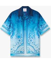 Casablanca Paris - Gradient Egyptian Rug Short Sleeve Silk Shirt, By - Lyst