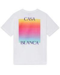 Casablanca Paris - T-Shirt À Manches Courtes À Logo Dégradé Square - Lyst