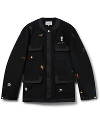 Casablanca Paris - Veste De Tailleur En Laine À Motif Brodé - Lyst