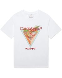 Casablanca Paris - T-Shirt À Manches Courtes Tennis Club Icon - Lyst