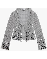 Casablanca Paris - Crochet Mirror Long Sleeve Top, By - Lyst