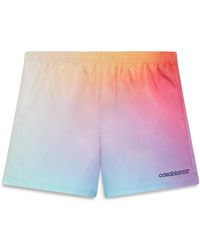 Casablanca Paris - Short De Bain À Imprimé Dégradé - Lyst