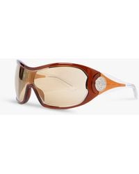 Casablanca Paris - Outline Shield Sunglasses By - Lyst
