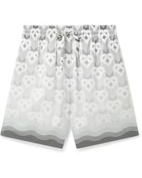 Casablanca Paris - Short En Soie Dégradé À Monogramme Caur - Lyst