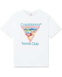 Casablanca Paris - T-Shirt À Manches Courtes Tennis Club Icon - Lyst