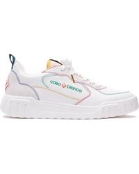 Casablanca Paris - Sneakers Pour Homme Blanches Et Multicolores Court - Lyst