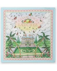 Casablanca Paris - Multicolour Laduree X Casablanca Small Silk Scarf By - Lyst