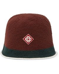 Casablanca Paris - Chapeau En Crochet À Rayures - Lyst