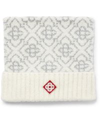 Casablanca Paris - Bonnet De Ski En Mohair À Monogramme - Lyst