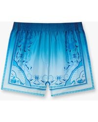 Casablanca Paris - Gradient Egyptian Rug Silk Shorts, By - Lyst