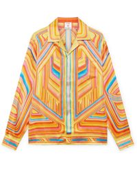 Casablanca Paris - Chemise À Manches Longues En Soie Low Rider - Lyst