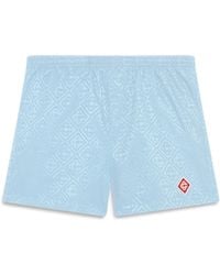 Casablanca Paris - Short De Bain En Jacquard À Monogramme - Lyst