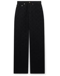 Casablanca Paris - Denim Monogram Straight Leg Jeans, Size By - Lyst