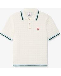 Casablanca Paris - Boucle Short Sleeve Polo Shirt, By - Lyst
