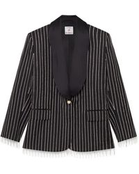 Casablanca Paris - Veste De Tailleur Ornée De Cristaux - Lyst