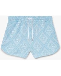 Casablanca Paris - Pale And Jacquard Shorts, By - Lyst
