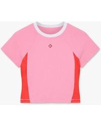 Casablanca Paris - Haut Rashguard À Manches Courtes Et Monogramme Rose - Lyst