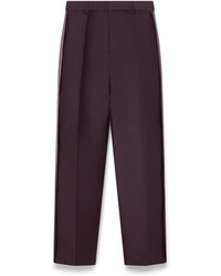 Casablanca Paris - Pantalon De Tailleur À Rayures Latérales En Soie Et Laine - Lyst