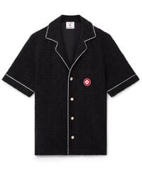 Casablanca Paris - Chemise À Manches Courtes En Tissu Éponge Jacquard À Monogramme - Lyst