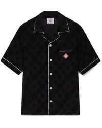 Casablanca Paris - Chemise À Manches Courtes En Tissu Éponge À Monogramme - Lyst