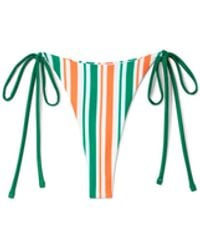 Casablanca Paris - Striped String Bikini Bottom - Lyst