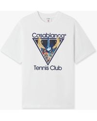 Casablanca Paris - Monde Perdu Tennis Club Icon Short Sleeve T-Shirt, By - Lyst