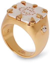 Casablanca Paris - Cc Logo Signet Ring, By - Lyst