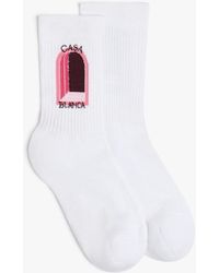 Casablanca Paris - Chaussettes Aubergine Arch - Lyst