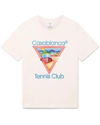 Casablanca Paris - T-Shirt À Manches Courtes Tennis Club Icon - Lyst