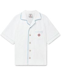 Casablanca Paris - Chemise À Manches Courtes En Tissu Éponge À Monogramme - Lyst