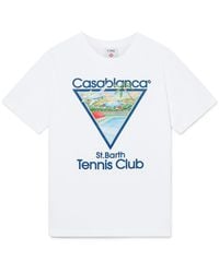 Casablanca Paris - T-Shirt À Manches Courtes Tennis Club Icon - Lyst