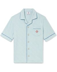 Casablanca Paris - Chemise À Manches Courtes En Tissu Éponge À Monogramme - Lyst