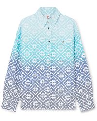 Casablanca Paris - Veste-Chemise En Jacquard À Monogramme Dégradé - Lyst