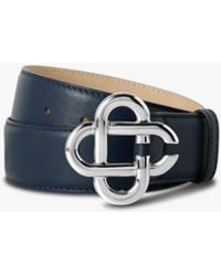 Casablanca Paris - Classic Leather Cc Logo Belt, By - Lyst
