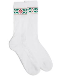 Casablanca Paris - Chaussettes De Sport Côtelées Laurel - Lyst