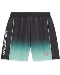 Casablanca Paris - Short De Football En Jacquard Dégradé À Monogramme - Lyst