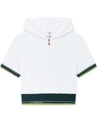 Casablanca Paris - Haut Court À Capuche En Velours Texturé Tennis - Lyst