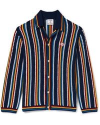 Casablanca Paris - Chemise Rayée À Manches Longues En Crochet - Lyst