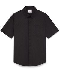 Casablanca Paris - Chemise À Manches Courtes En Coton Avec Monogramme - Lyst