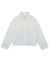 Casablanca Paris - Veste Courte En Polaire Brodée À Monogramme Dégradé - Lyst