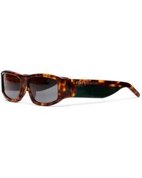 Casablanca Paris - Tortoiseshell Rectangular Sunglasses By - Lyst