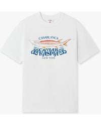Casablanca Paris - Casa Kaspia New York Short Sleeve T-Shirt, By - Lyst