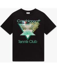 Casablanca Paris - Tennis Club Icon Short Sleeve T-Shirt, By - Lyst