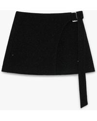 Casablanca Paris - Sequin Tweed Mini Skirt, Size By - Lyst