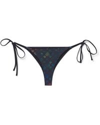Casablanca Paris - Monogram String Bikini Bottom, By - Lyst