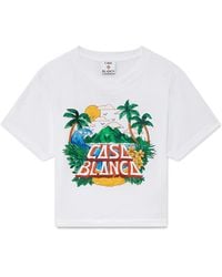 Casablanca Paris - T-Shirt Court À Manches Courtes Casa Beach Wave - Lyst