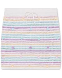 Casablanca Paris - Jupe En Crochet De Coton À Rayures Florales - Lyst