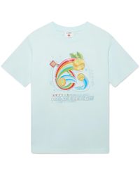 Casablanca Paris - T-Shirt À Manches Courtes Manga Tennis Ball - Lyst