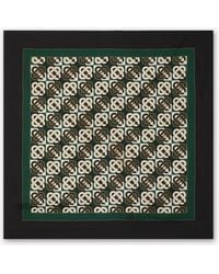 Casablanca Paris - Check Monogram Medium Silk Scarf By - Lyst