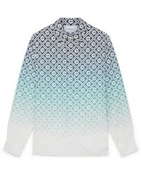 Casablanca Paris - Chemise À Manches Longues Et Monogramme Dégradé Midnight - Lyst